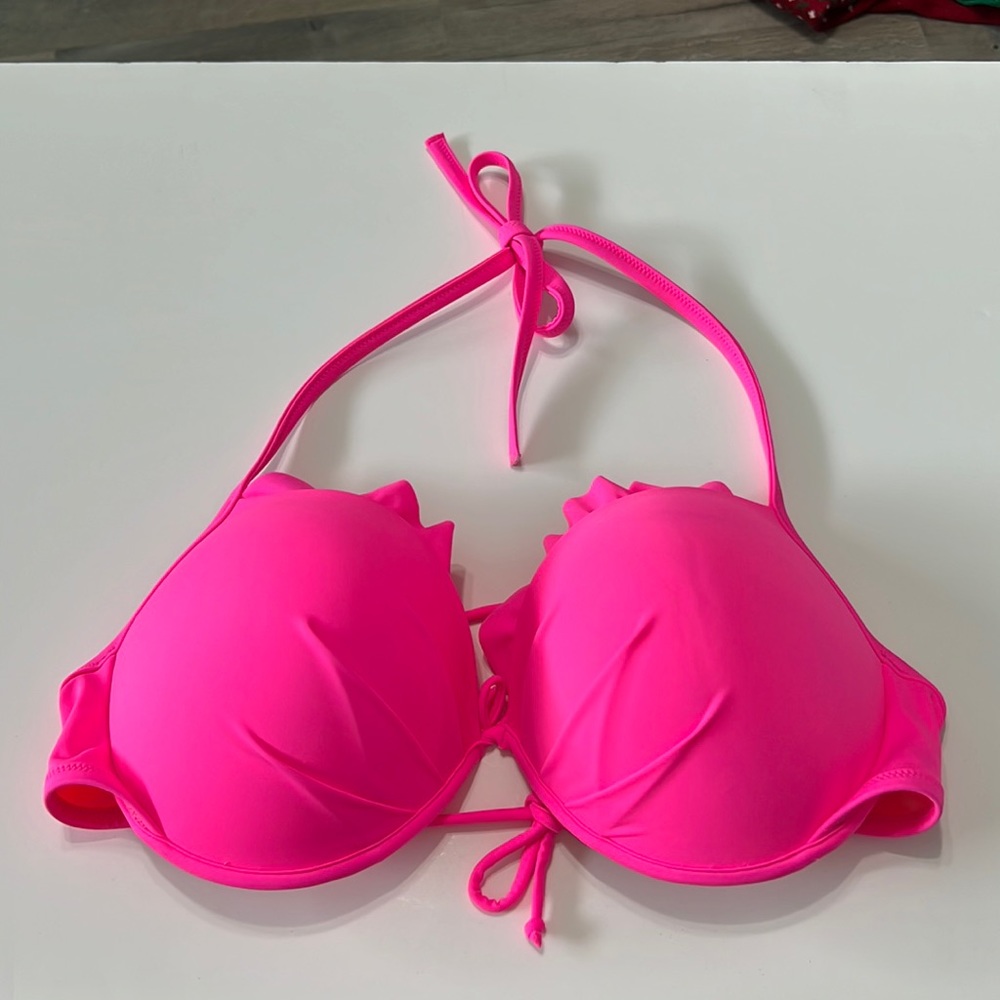 Victoria's Secret Neon Pink Bikini Top